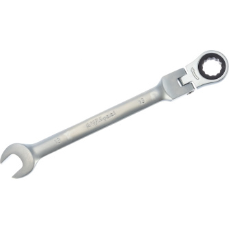 Купить Набор ключей AV Steel комбинированных 8-17мм 6 предметов трещоточных с шарниром  AV-035260 фото №2